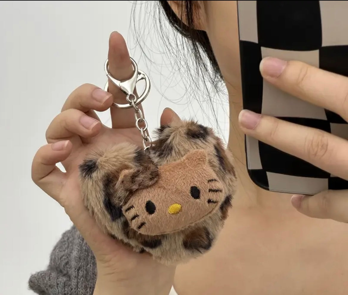 Leopard Print Kitty Bag Charm 🎀