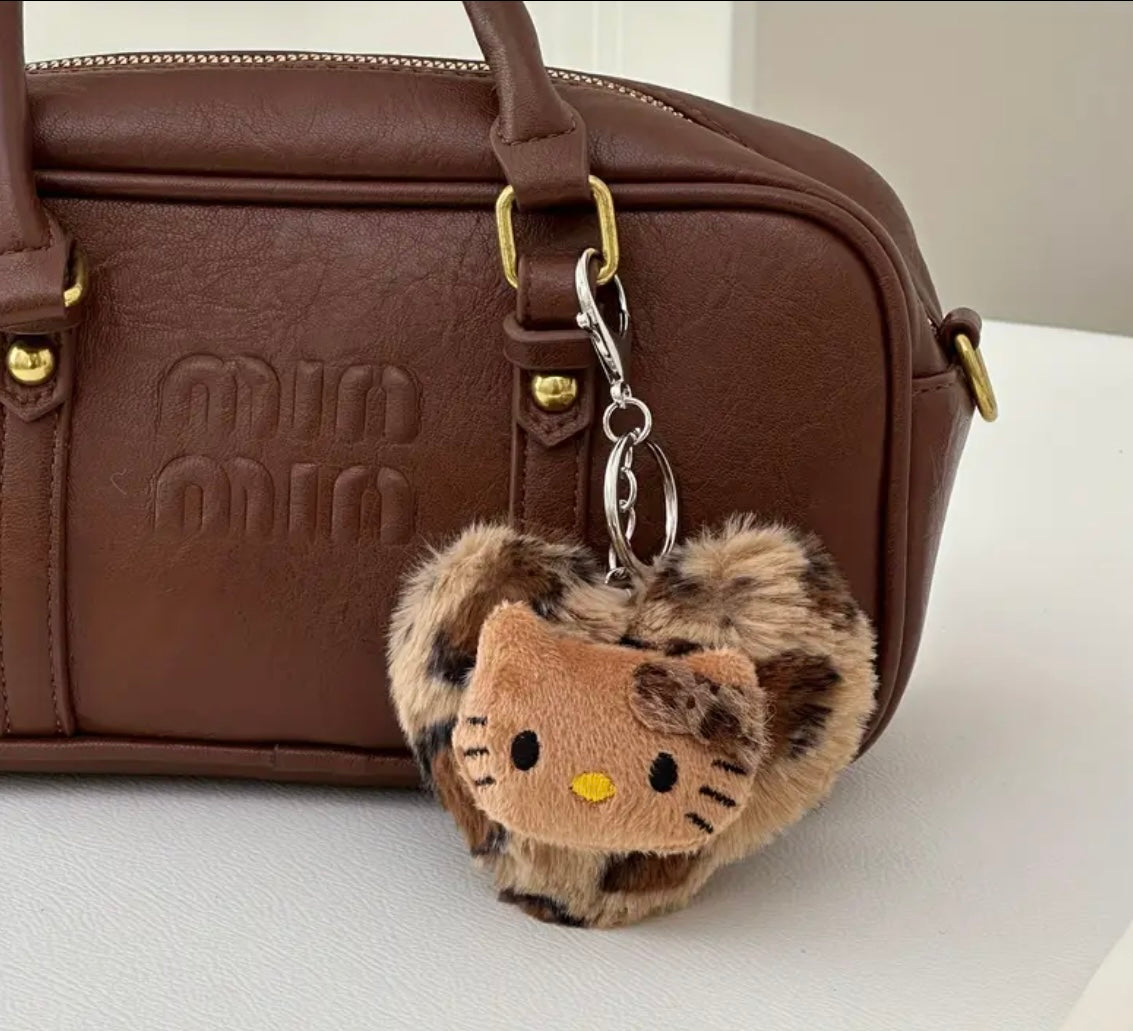 Leopard Print Kitty Bag Charm 🎀