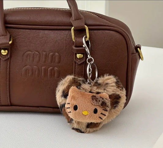 Leopard Print Kitty Bag Charm 🎀