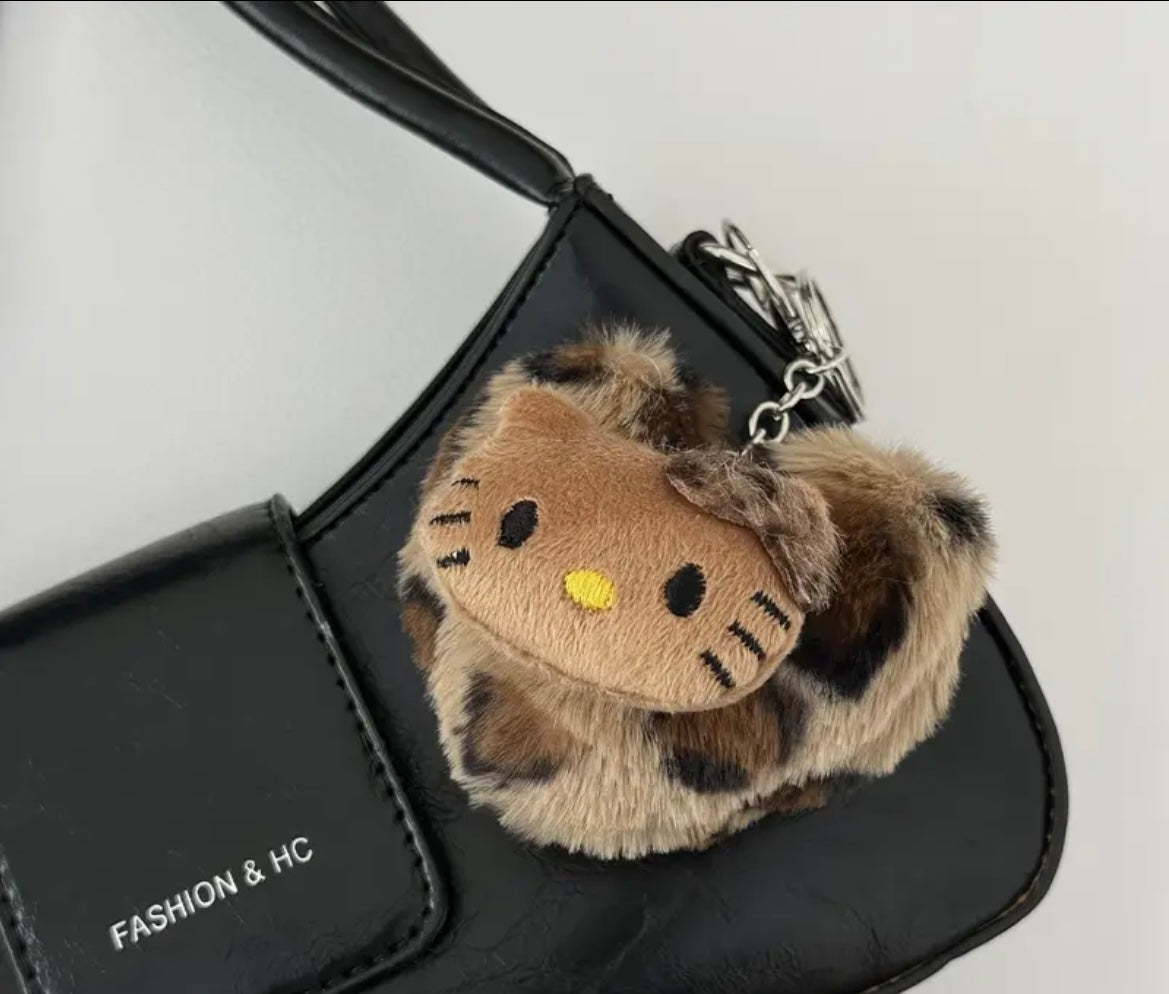 Leopard Print Kitty Bag Charm 🎀